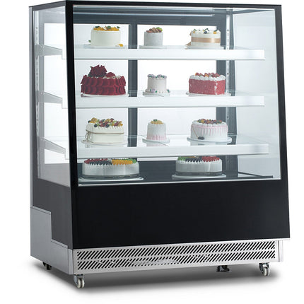 Display Merchandiser Fridge 650 Litres 3 Shelves Black &Amp; Stainless Steel |  Ft500 L