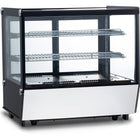 Display Merchandiser Fridge Countertop 120 Litres 2 Shelves Black &Amp; Stainless Steel |  Ftw120 Z