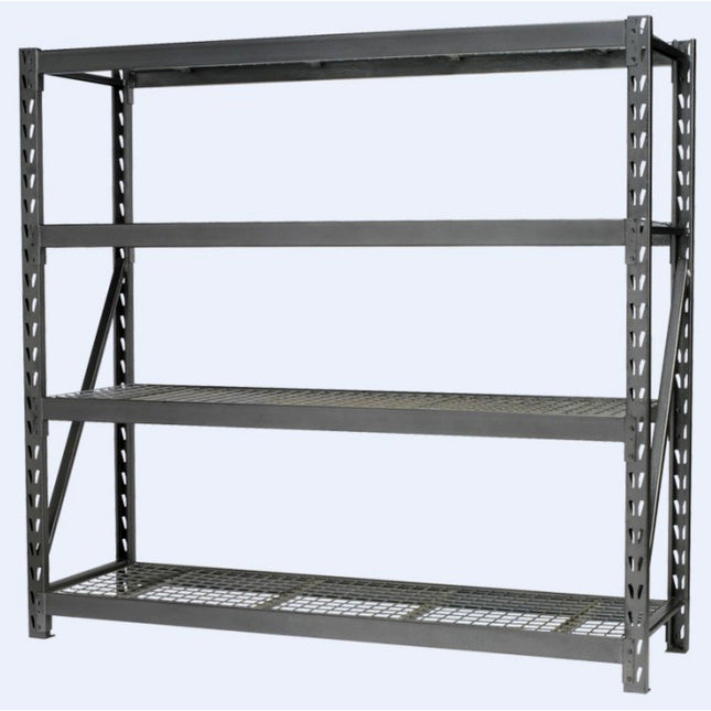 Professional Heavy Duty Shelving Unit 500kg Powder Coated Steel 1960x610x1830mm 4 Shelves |  Fuji406