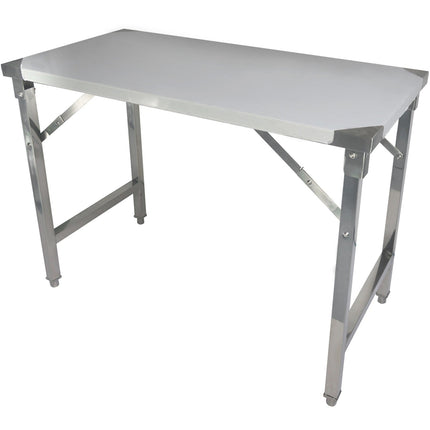 Folding Stainless Steel Work Table 1000x600x850mm |  Fw4187645