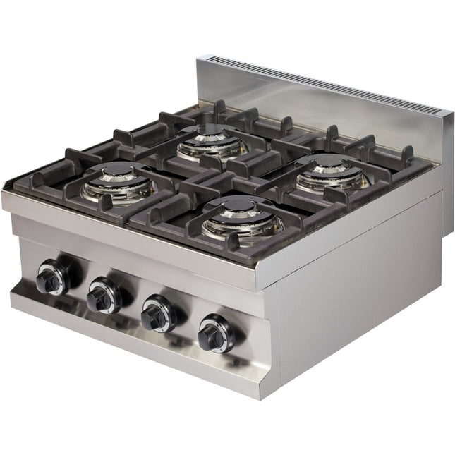 Gas Boiling Top 4 Burners 14.4k W |  Hotmax 600 Gc606