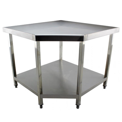 Commercial Work Table Corner Unit Stainless Steel Sides 700mm |  Vt107 C