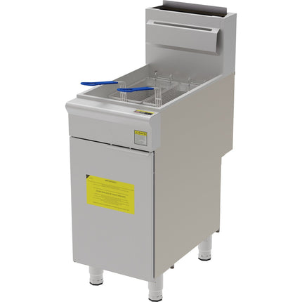 Professional Free Standing Gas Fryer Single Tank 26.5 L 393x765x1145mm | Gf4