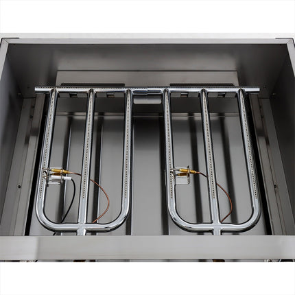 Commercial Gas Bbq Grill 2 Burners Table Top |  Gg1102 B