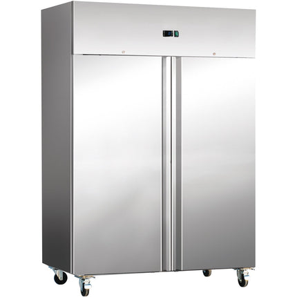 1476lt Commercial Freezer Stainless Steel Upright Cabinet Twin Door Gn2/1 Ventilated Cooling |  Thl1410 Bt