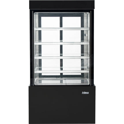 Cake Display Straight Front 1800x740x1900mm 4 Shelves Black |  Gn1800 Smblack