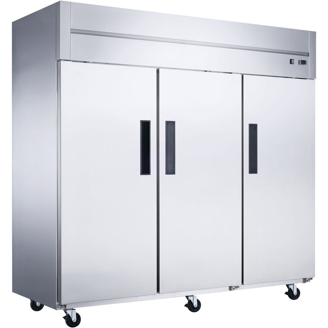 1800lt Commercial Upright Refrigerator Triple Door Stainless Steel |  Gn210 Ar