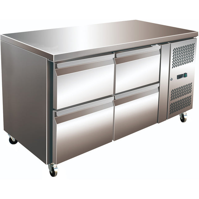 Commercial Refrigerated Counter 4 Drawers Depth 700mm |  Thp2140 Tn