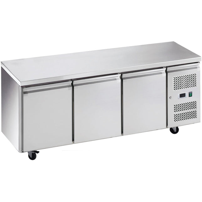 Commercial Freezer Counter Ventilated 3 Doors Depth 700mm |  Thp3100 Bt