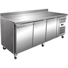 Commercial Refrigerated Counter With Upstand 3 Doors Depth 700mm |  Rg32 V