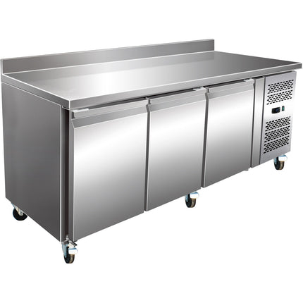 Professional Freezer Counter With Upstand 3 Doors Depth 600mm |  Fs32 V
