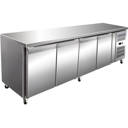 Commercial Refrigerated Counter 4 Doors Depth 700mm |  Thp4100 Tn