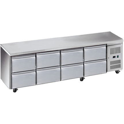 Commercial Refrigerated Counter 8 Drawers Depth 700mm |  Thp4180 Tn