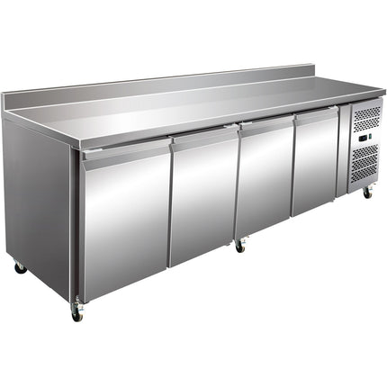 Commercial Freezer Counter With Upstand 4 Doors Depth 600mm |  Thsnack4200 Bt