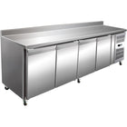 Commercial Freezer Counter With Upstand 4 Doors Depth 600mm |  Thsnack4200 Bt