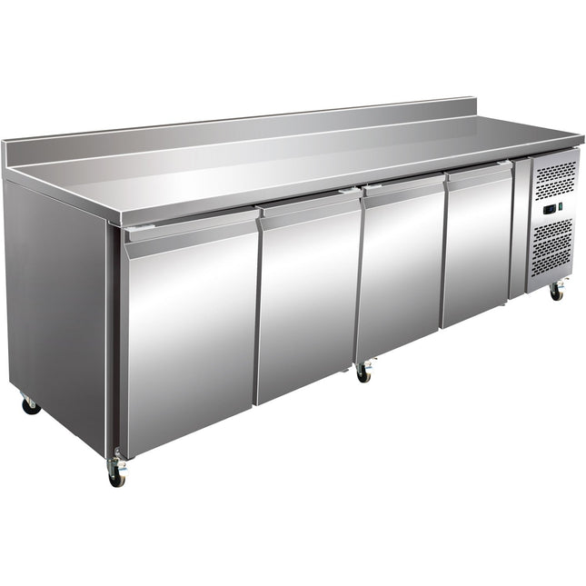 Commercial Freezer Counter With Upstand 4 Doors Depth 600mm |  Thsnack4200 Bt