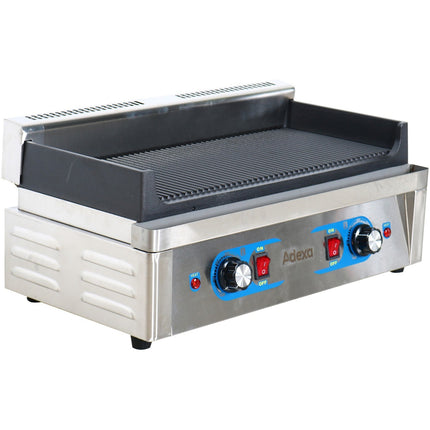 Professional Grill Electric 1 Zone 2.3k W Ribbed Cast Iron Top |  Gp5530 Ew