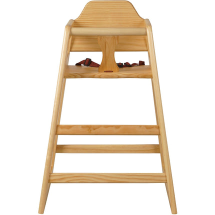 Restaurant Wood High Chair Natural |  Gs6003 Natural