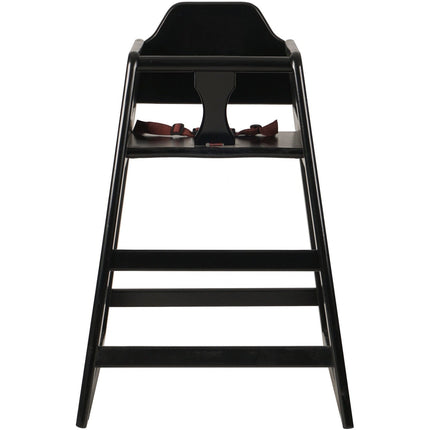 Restaurant Wood High Chair Black |  Gs6003 Black