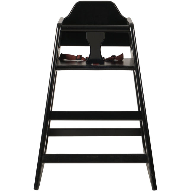 Restaurant Wood High Chair Black |  Gs6003 Black