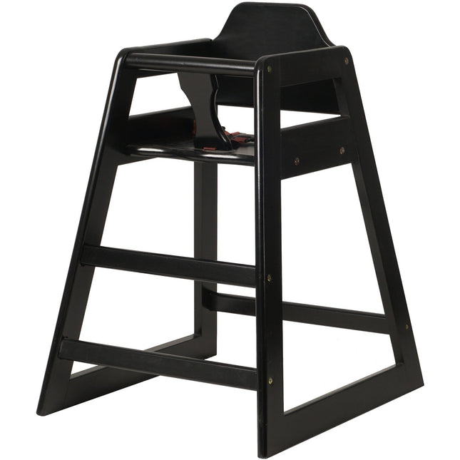 Restaurant Wood High Chair Black |  Gs6003 Black