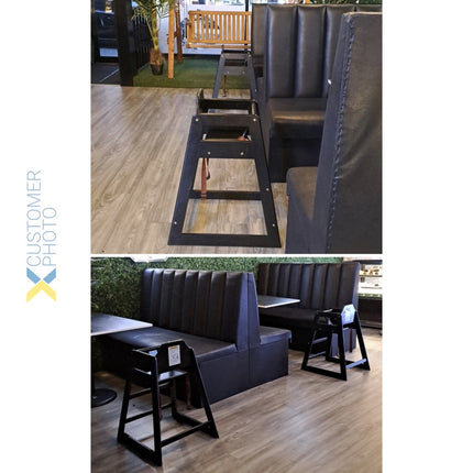 Restaurant Wood High Chair Black |  Gs6003 Black