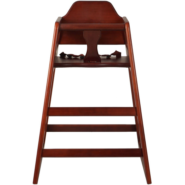 Restaurant Wood High Chair Mahogany |  Gs6003 Mahogany