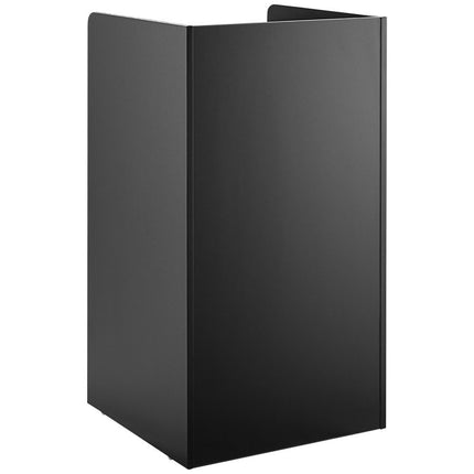 Commercial Rubbish Bin Cabinet &Amp; Tray Shelf 'Thank You' Black |  Gslj006 B