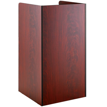 Commercial Rubbish Bin Cabinet &Amp; Tray Shelf 'Thank You' Mahogany |  Gslj006 M