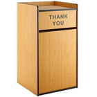 Commercial Rubbish Bin Cabinet &Amp; Tray Shelf 'Thank You' Natural |  Gslj006 N