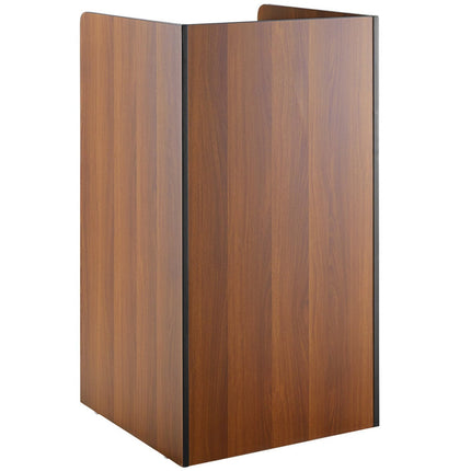 Commercial Rubbish Bin Cabinet &Amp; Tray Shelf 'Thank You' Walnut |  Gslj006 W