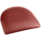 Burgundy Vinyl Cushion Seat For Steel Frame Chair |  Gsm001 Burgundyvinylseat