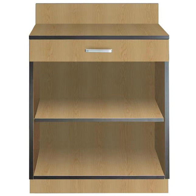 Natural Color Waitress Station With Drawer And Adjustable Shelf 915x610x915mm |  Gsws003 N