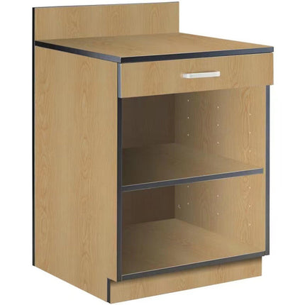 Natural Color Waitress Station With Drawer And Adjustable Shelf 915x610x915mm |  Gsws003 N