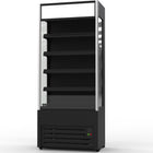 Wall Cabinet Multi Deck Refrigerator 230 Litres Curved Front Black 700x720x2020mm |  Gto3700