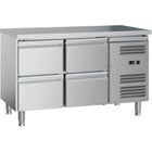 Commercial Refrigerated Counter 4 Drawers Gn1/1 1200x700x650mm |  Gxx608