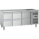 Commercial Refrigerated Counter 6 Drawers Gn1/1 1600x700x650mm |  Gxx616