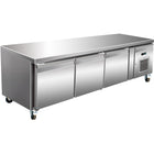 Professional Low Refrigerated Counter / Chef Base 3 Doors 1795x700x650mm |  Base31