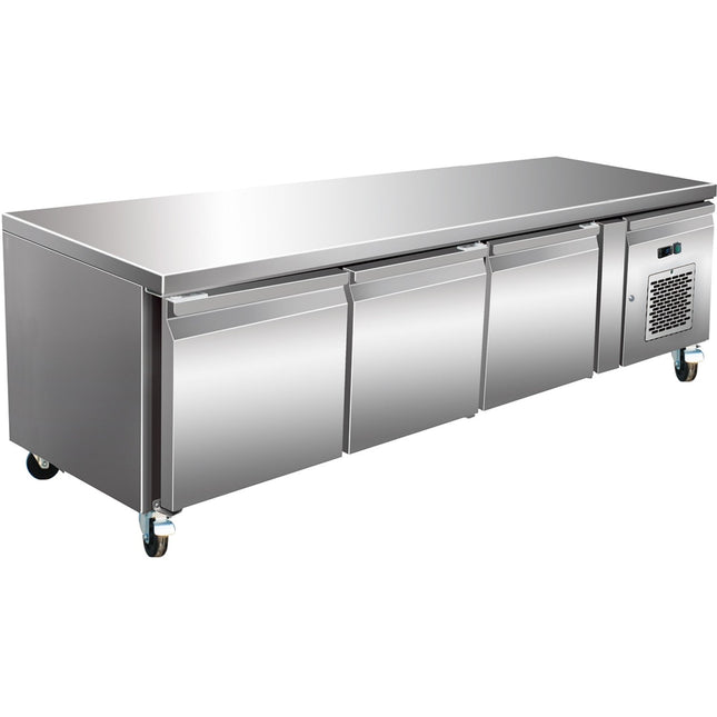 Professional Low Refrigerated Counter / Chef Base 3 Doors 1795x700x650mm |  Base31