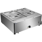 Commercial Electric Bain Marie 4x Gn1/2 3000 W Countertop 750x750x275mm | Hb750