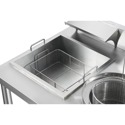 Professional Stainless Steel Breading Table With Upstand |  Hbt1000