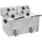 Commercial Deep Fat Fryer 8+8 Litres 6.5k W Countertop |  Hdf88