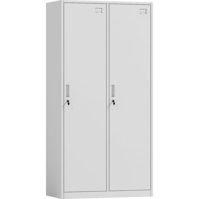 Commercial White 2 Door Locker 900x450x1800mm | Hdg02
