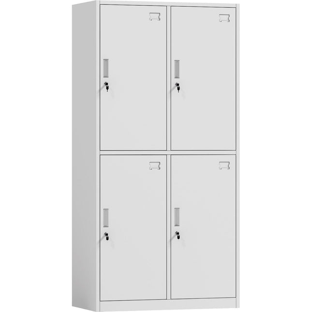 Commercial White 4 Door Locker 900x450x1800mm | Hdg04