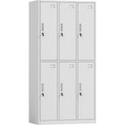 Commercial White 6 Door Locker 900x450x1800mm | Hdg06