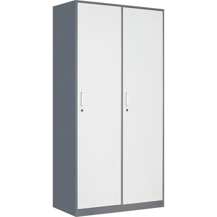 Commercial 2 Door Locker 900x450x1800mm Gray White | Hdgs02