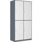 Commercial 4 Door Locker 900x450x1800mm Gray White | Hdgs04