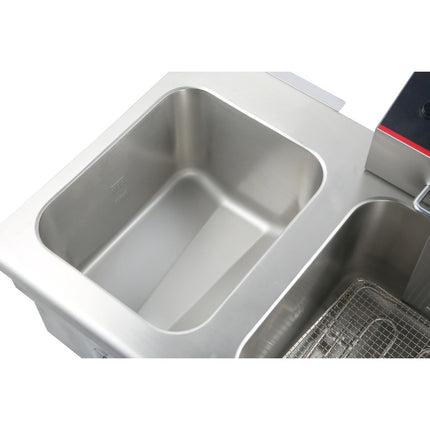 Commercial Fryer Double Electric 2x12 Litre 6.5k W Countertop |  Hef12 L2