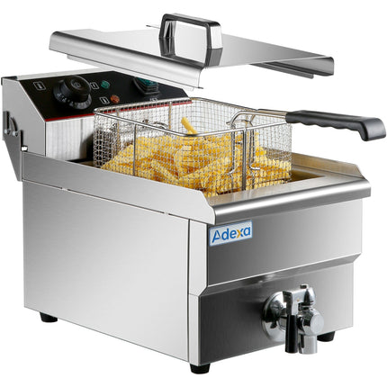 Commercial Fryer Single Electric 12 Litre 3.25k W Countertop |  Hef12 L