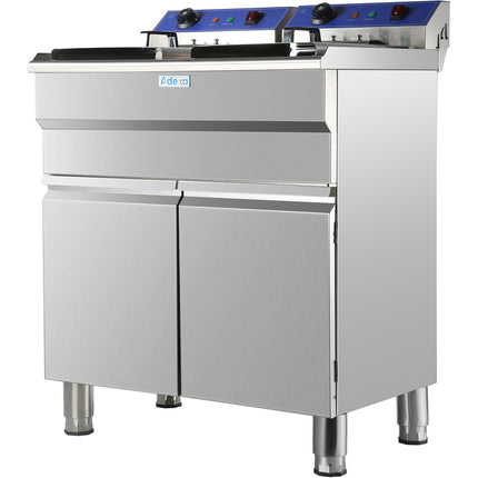 Commercial Fryer Double Electric 32 Litre 10k W Free Standing |  Hef162 C